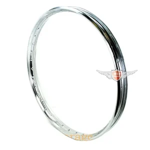 Autentický Chromovaný ráfek 1,20 x 19 palců 36 děr 6,5 mm pro Puch MS, VS, VZ, MV, M, Miele K 50, DKW, Göricke, Gritzner, Sachs, Hercules