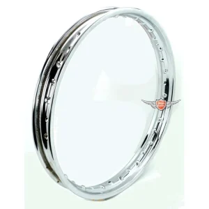 Chromovaný ocelový ráfek 1,60 x 18 palců, 36 otvorů, pro MZ ETZ 250, TS 250/1, ETS Puch, Zündapp, Hercules, Miele, DKW, NSU, Hercules K 50, 75 GS Novinka