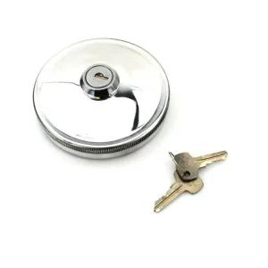 Uzamykatelné víčko nádrže 60 mm chrom pro Puch M 50, MZ, MS, Dakota Zündapp, BMW, DKW, JAWA, Laverda, Kawasaki, MZ ES, ETS, TS, ETZ, ES125, ES150, ES175, ES175/2, ES250, ES250/2, ETS125, ETS150, ETS250, ETZ125, ETZ150, ETZ250, TS125, TS150, TS250 Limitovaná Edice