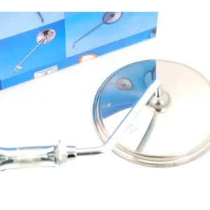 Celosvětová Doprava Zrcátko bumm z nerezové oceli 110 mm levé pro Zündapp, Kreidler, Hercules, Miele, DKW, NSU, Horex, Puch, Gritzner