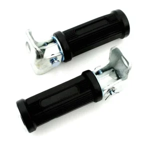 Stupačky sklopné 12 mm černé pro Zündapp GTS, KS, CS, CX, ZD, C 50 Sport, Kreidler Florett, Flory, Hercules Prima, M, MK, KX, K Ultra, Puch Monza, Cobra, Jet, Racing, KTM, DKW, Rixe, Sachs moped, moped, mokick, mopedové kolo Nejlepší Cena