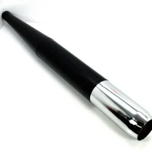 Bezpečná Platba Výfuk, matná černá, chromovaná koncovka, 32 mm, 700 mm, pro Zündapp GTS, KS, Hercules K, MK, Kreidler Florett, Puch, Miele, DKW, Rixe, Göricke, Griztner, KTM, Horex