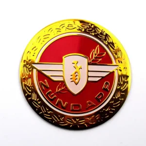 Profesionální Emblém nádrže červený, průměr cca 64 mm pro M 25 50 Bergsteiger, R skútr, GTS 50, C Sport, Super, KS 80, 100, ZD, ZL, ZX, ZS, ZE, ZR, A, X, ZB, ZA, moped, mokick