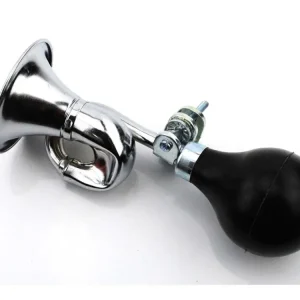 Hit Sezóny Kovový klakson 180 mm černý pro Zündapp, Kreidler, Hercules, Simson, Puch, DKW, Miele, KTM, Göricke, Rixe, Gritzner