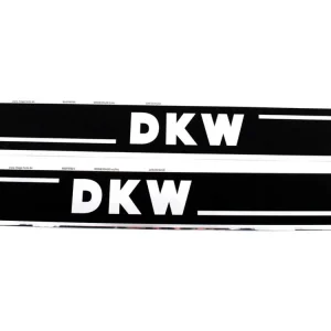 Doprava Zdarma Rozměry samolepky na nádrž 330 mm x 40 mm, barva pozadí matná černá, nápis lesklá bílá pro moped, moped