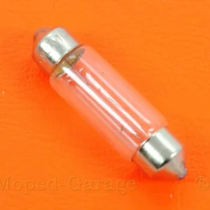Žárovka zadního světla ULO 6 Voltů 5 Wattů 10,5 x 38 mm pro Zündapp, Kreidler, Hercules, Puch Novinka