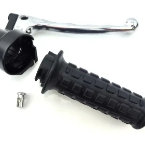 Kompletní plynová rukojeť z černého plastu pro Puch Maxi Časově Omezené