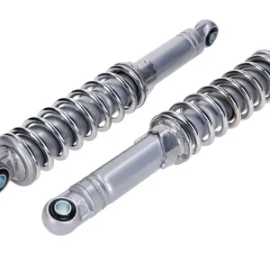 Časově Omezené Sada tlumičů nastavitelná 280 mm stříbrná 10 mm 8 mm pro Zündapp, Kreidler, Hercules, Puch, DKW, Rixe, Sachs moped, moped, mokick