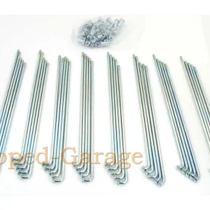 Chromované dráty 238 mm s niplem pro Yamaha DT 50 MX Expresní Doručení