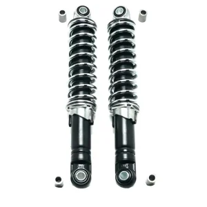 Sada tlumičů černá/chrom nastavitelná 240 mm pro Kreidler Flory, Zündapp, Hercules, Puch Celosvětová Doprava