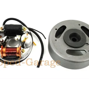 Kompletní zapalování, pólové kolo 103 mm, základní deska 80 mm pro Zündapp, automatický moped typ 444 Horká Nabídka