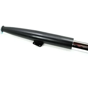 Výfuk černý chrom 560 mm 60 mm 28 mm pro Hercules Prima, Sachs Moped, Mokick, Moped Tovární Cena