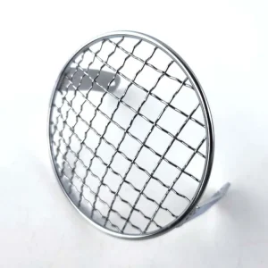 Mřížka světlometu, chrom, 1 kus, vnější průměr 130 mm, montážní vzdálenost – vzdálenost montáže ke sklu světlometu 55 mm, pro Zündapp, Kreidler, Hercules, Puch, DKW, KTM Vysoce Kvalitní