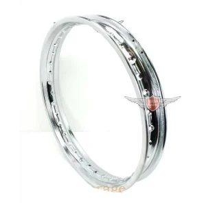 Chromovaný ráfek 1,85 x 18 palců 36 děr 7 mm pro Moped, Moped, Mokick, lehký motocykl, motocykl Moderní