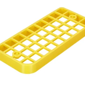 Mřížka zadního světla hranatá (ABS plast) žlutá pro Piaggio Ciao P/PX Cenová Bomba