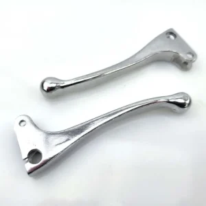 Cenová Bomba Brzdová páčka a spojková páčka hliníková stříbrná pro Puch Maxi, Hercules, Zündapp, Kreidler, DKW, KTM, Honda Camino, Tomos