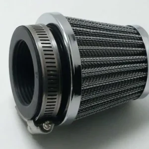 Vzduchový filtr 48 mm černo-stříbrný pro Zündapp, Kreidler, Hercules, Puch, Simson moped, moped, mokick, KKR, skútr Limitovaná Edice