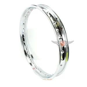 Ověřený Chromovaný ráfek 1.60 x 17 palců, 36 děr, průměr otvoru 5 mm, pro Kreidler Florett Mustang, Zündapp, Puch, Hercules