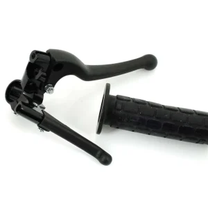 Aktuální Brzdová páčka s hliníkovým držákem, plastové provedení 130 mm 22 mm 110 mm pro Puch Max, Hercules Prima M, Peugeot, Zündapp, Kreidler, KTM, DKW