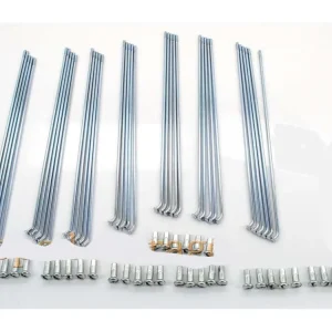 Dráty kola chrom 189 mm s niplem (36 kusů) pro Puch, MC 50, MV, VS Celosvětová Doprava