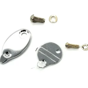 Luxusní Sada krytu zámku řízení, ovál/kulatý, kovový pro Hercules, Zündapp, Kreidler, Puch, Vespa