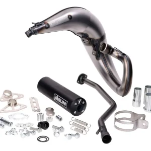 Ověřený Výfuk Yasuni Cross ML černý pro Yamaha DT50, MBK X-Limit, Peugeot XPS 50, Malaguti XSM 50