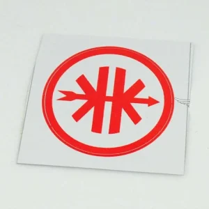 Samolepka bílo-červená 40 mm pro Kreidler, Florett, Flory, MF, MP Poslední Šance