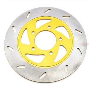 Brzdový kotouč z nerezové oceli 220 mm žlutý pro Zündapp KS 50, 80, GTS 50 Exkluzivní