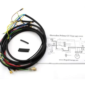 Luxusní Kompletní černý kabelový svazek pro Hercules Prima GT, GX