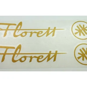 Ruční Výroba Samolepka na nádrž zlatá 170 mm x 35 mm pro Kreidler, Florett