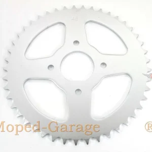 Výprodej Rozeta Presto hliníková 45 zubů 4 otvory pro Hercules Prima 1, 2, 3, 4, 5, 6, MP MF M HR Hobby Rider, P MX SX, Optima Pronto, Presto, Garelli Cross 40, KTM 505, Zündapp A 25 Automatic, typ 460-01, 460-02