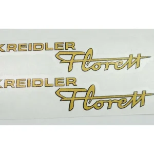 Poslední Šance Samolepka zlatá/černá 135 mm x 30 mm pro Kreidler Florett