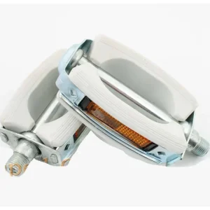 Pár bílých pedálů pro Zündapp, Kreidler, Hercules, Puch, DKW, Miele, NSU, Gritzner, Göricke Profesionální