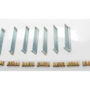 Chromované dráty 100 mm s niplem, 36 kusů, pro Puch DS, Mexico, Alabama Cenově Výhodný