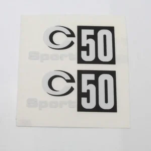 Sada samolepek na boční kryt kapotáže pro Zündapp C 50 Sport Moped Vysoce Kvalitní