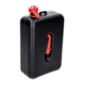 Kanystr na benzín Hünersdorff 2 l černý z plastu s integrovanou nálevkou Sleva