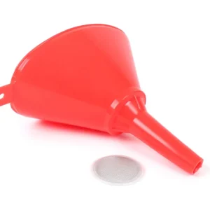 Trychtýř Hünersdorff 116x172mm oválný (HD-PE) červený Celosvětová Doprava