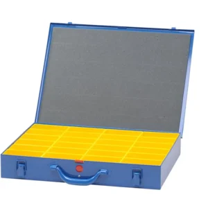 Třídicí box Hünersdorff, kovový (330x440x66 mm), 24 přihrádek, modrý Tovární Cena