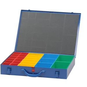 Top Prodej Třídicí box Hünersdorff, kovový (330x440x66 mm), 23 přihrádek, modrý