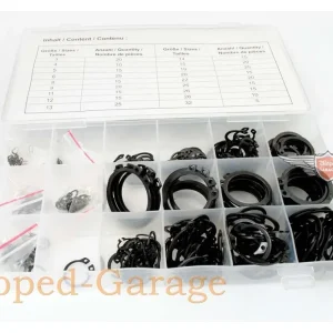 Profesionální Sada pojistných kroužků v boxu 300 dílů