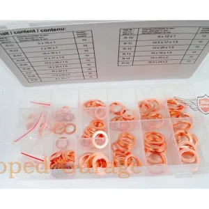 Velkoobchod Sada měděných těsnicích kroužků, 150dílná, pro Zündapp, Kreidler, Hercules, Puch, Moped, Moped, Mokick