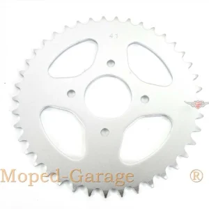 Časově Omezené Rozeta Presto hliníková 41 zubů se 4 otvory pro Hercules Prima 1, 2, 3, 4, 5, 6, MP MF M HR Hobby Rider, P MX SX, Optima Pronto, Presto, Garelli Cross 40, KTM 505, Zündapp A 25 Automatic Typ 460-01, 460-02