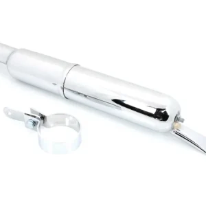 Speciální Cena Výfuk chrom 28 mm 370 mm 50 mm pro Miele K 50, Hercules 215, 216, 217, Rixe, DKW, Gritzner, Göricke, Rabeneick