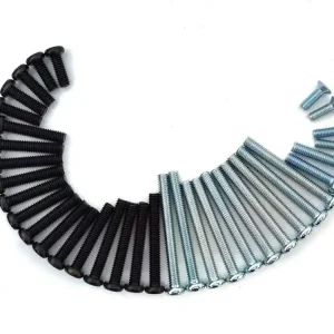 Super Cena Sada šroubů ocelová 26dílná černá/stříbrná pro Yamaha DT 50 M, MX, RD MX