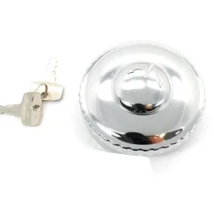 Nová Kolekce Uzamykatelné víčko nádrže 60 mm chrom pro Puch M 50, MZ, MS, Dakota Zündapp, BMW, DKW, JAWA, Laverda, Kawasaki