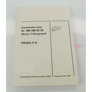 Seznam náhradních dílů, katalog dílů motoru a podvozku pro Sachs 505 Hercules Prima 5 N Tovární Cena