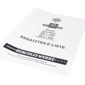 Finální Výprodej Seznam náhradních dílů Katalog dílů pro Hercules SB 1 2 sportovní motocykl