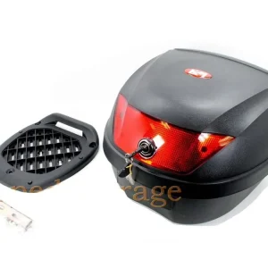 Jen Po Omezenou Doba Topcase černý 28 l uzamykatelný s montážní sadou 420×280×380 mm pro Zündapp, Kreidler, Hercules, Puch, Simson