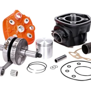 Big Bore sada válce MVT Iron Max s klikovou hřídelí se zdvihem 45 mm, pístní čep 13 mm, 90 ccm pro Minarelli AM6 Aktuální