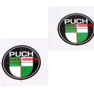 Oblíbený Samolepky na nádrž 2 kusy, kulaté 40 mm pro Puch